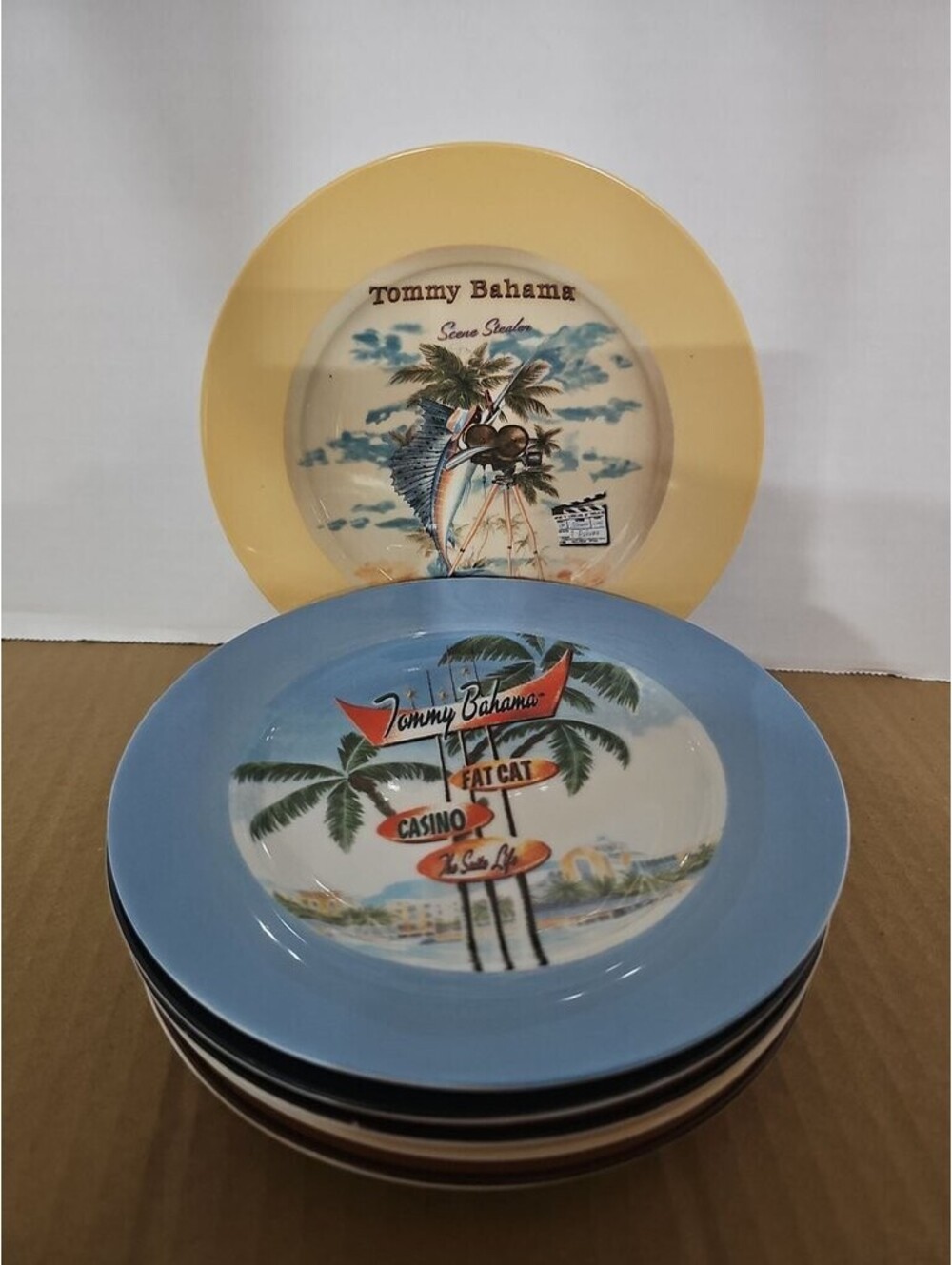 Tommy Bahama Scenic Dinner Plates Set Of 6